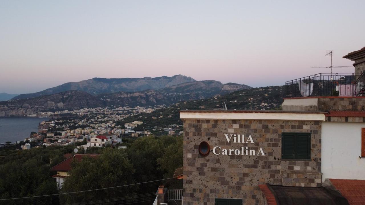 Villa Carolina Sorrento Private Heated Pool And Sea View Exterior photo