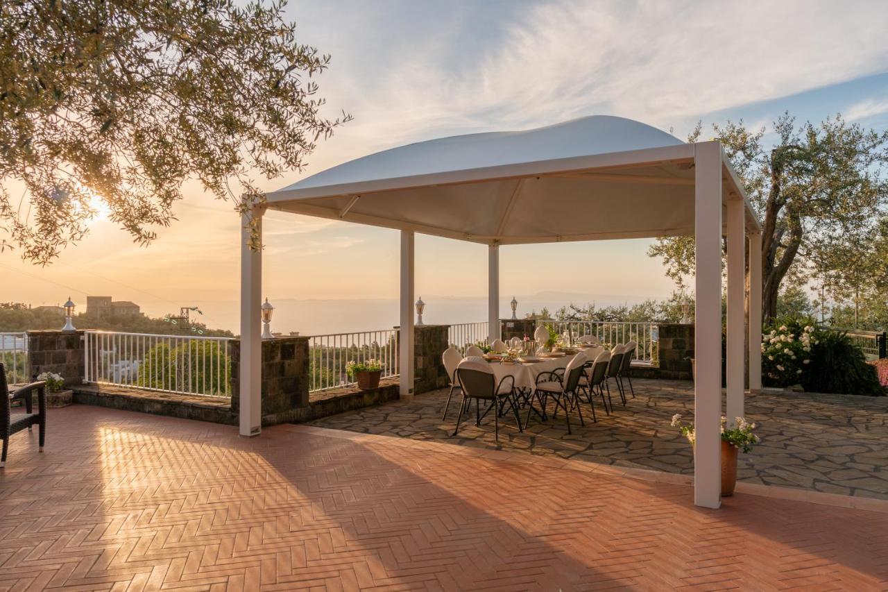 Villa Carolina Sorrento Private Heated Pool And Sea View Exterior photo
