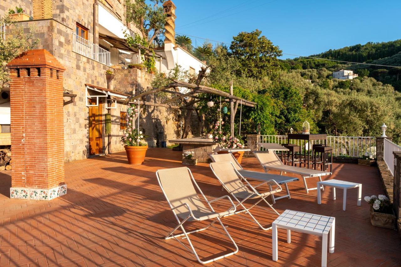 Villa Carolina Sorrento Private Heated Pool And Sea View Exterior photo