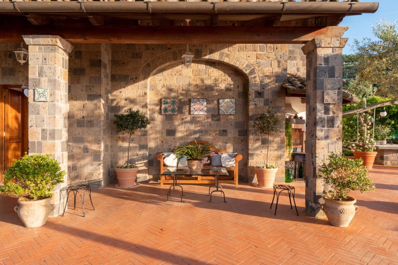 Villa Carolina Sorrento Private Heated Pool And Sea View Exterior photo