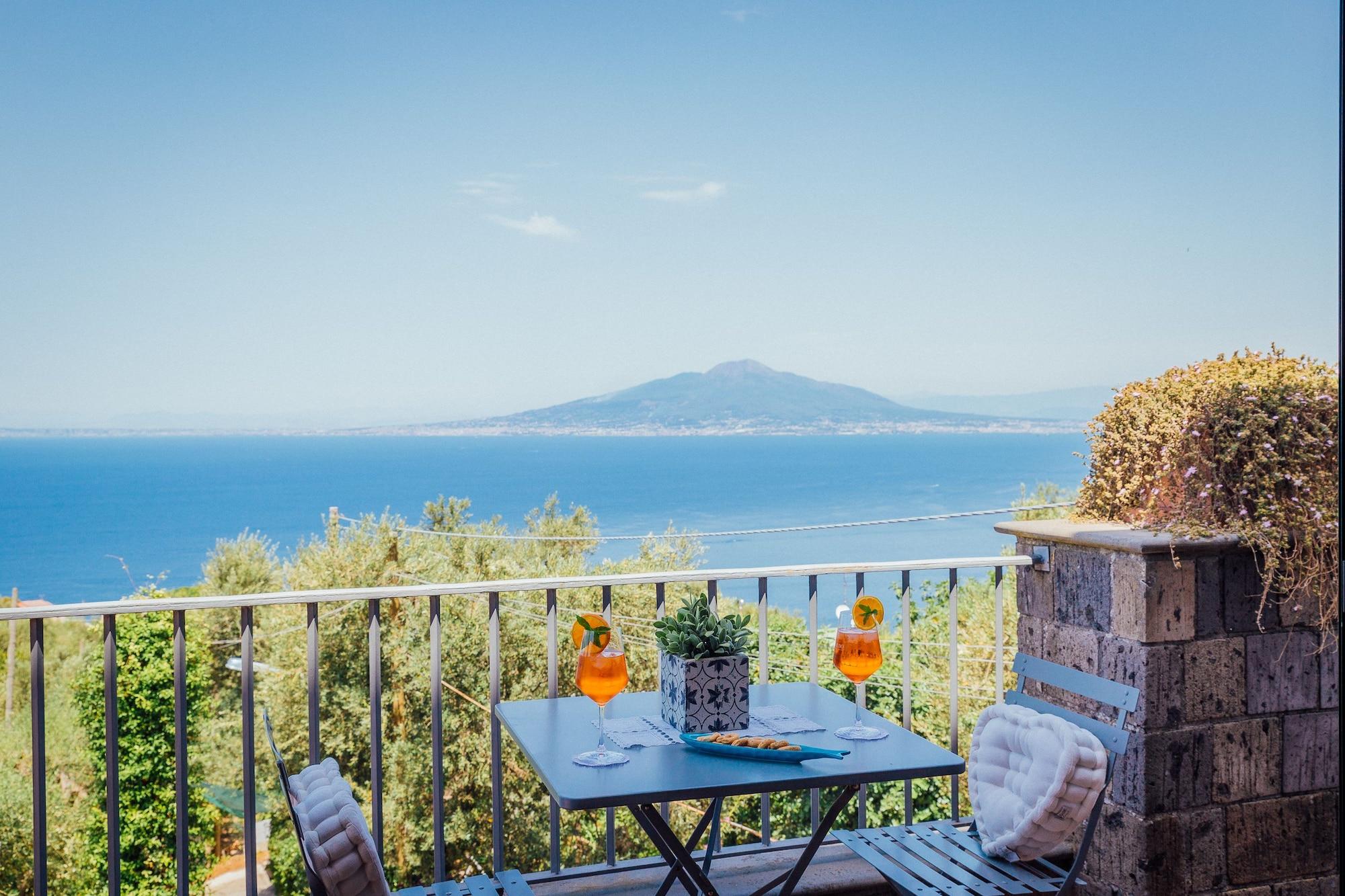 Villa Carolina Sorrento Private Heated Pool And Sea View Exterior photo