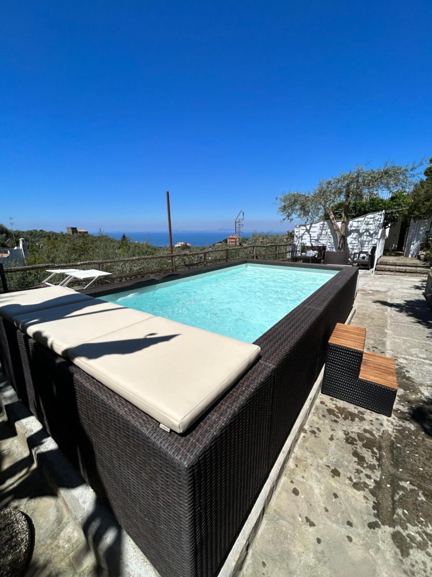 Villa Carolina Sorrento Private Heated Pool And Sea View Exterior photo